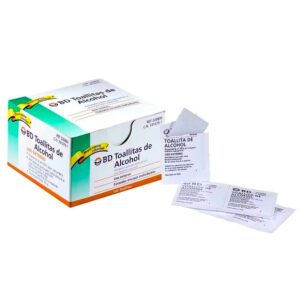 TOALLITAS CON ALCOHOL ISOPROPILICO BD (CAJA X 100)
