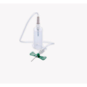 Mariposa Push Botton Bioseg c/Adaptador Luer 21G x 3/4 12"