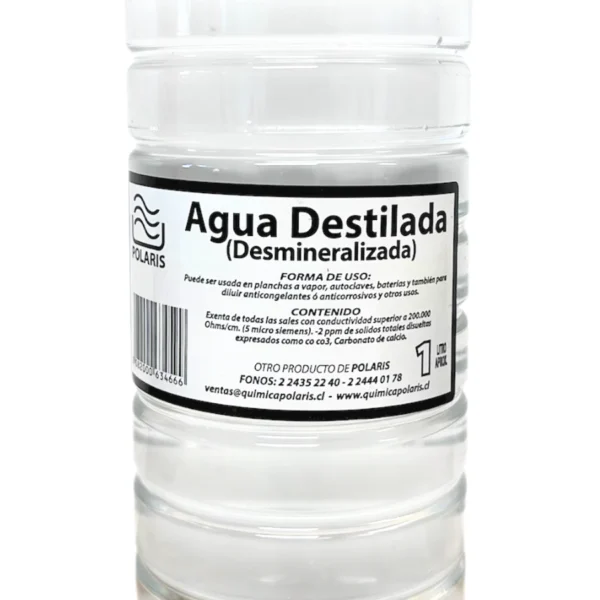 agua desmineralizada