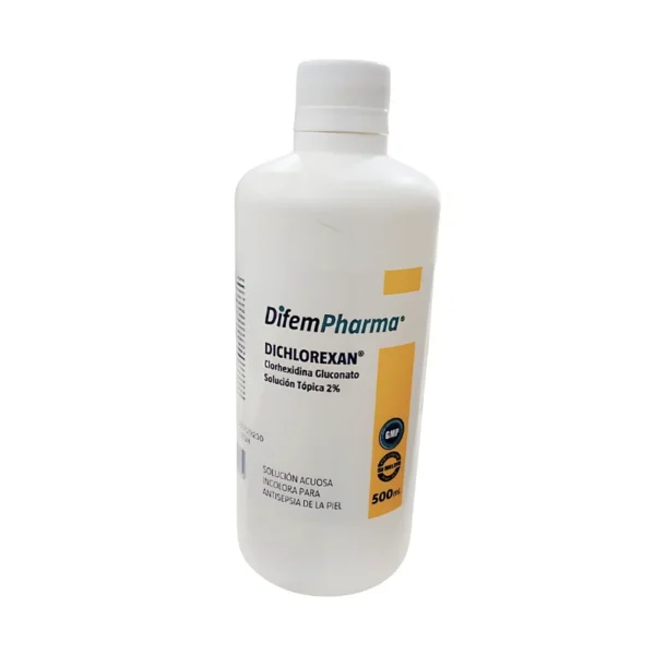 DICHLOREXAN Clorhexidina Gluconato Solución Tópica 2% de 500 ml