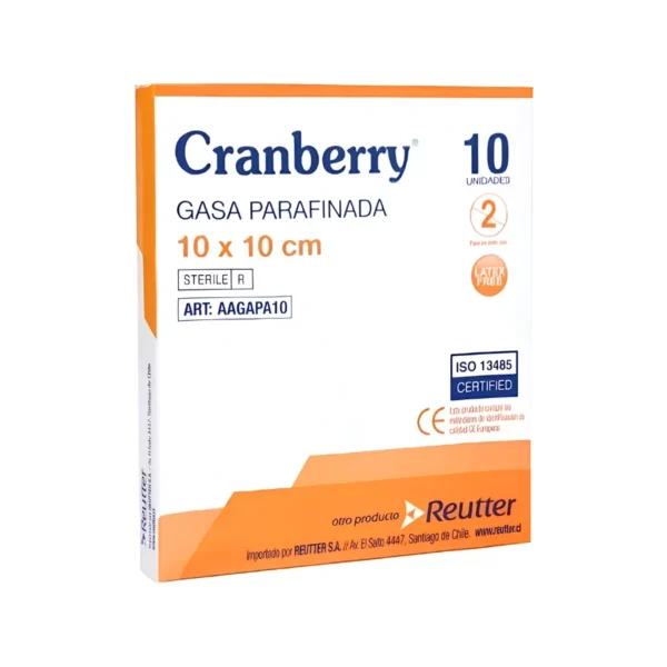 Gasa parafinada cranberry