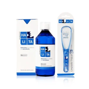 Pack Aliento Saludable HALITA Enjuague+ Limpiador Lingual