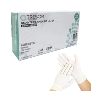 Caja de Guantes Látex con Polvo Tresor
