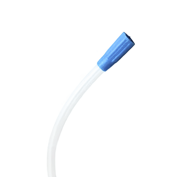 tubo de aspiración con conectores azules