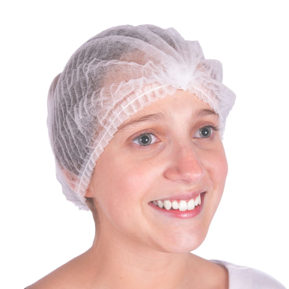 Gorro blanco no tejido