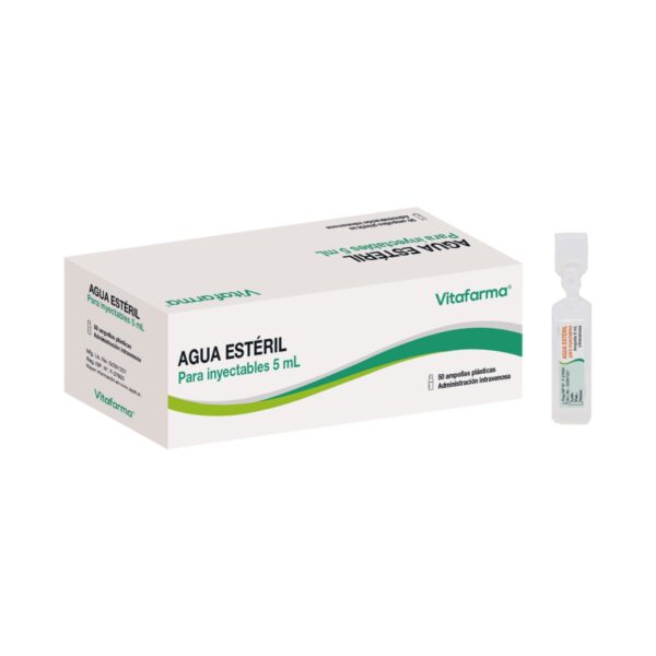 Agua estéril para inyectables