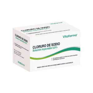 Cloruro de Sodio Solución Inyectable 0.9% 20ml (1 Caja 40 ampollas)