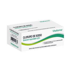 Cloruro de Sodio Solución Inyectable 0.9 % - 5ml (1 Caja 50 Ampollas)