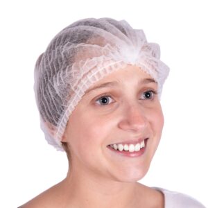 Gorro desechable tipo clip blanco