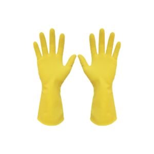 Guante Doméstico Amarillo Tresor (1 Bolsa 12 pares)