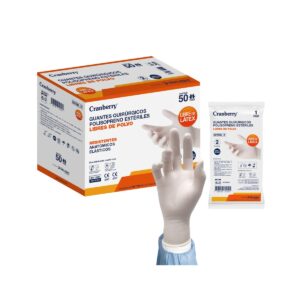 Guante Quirúrgico Polisopreno Estéril Sin Polvo (1 Caja 50 Pares)