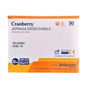 Jeringa 20ml Luer Lock (1 Caja 50 Unid.)