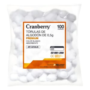 Tórulas de algodón de 0.5G / 20 Packs x 100 unidades