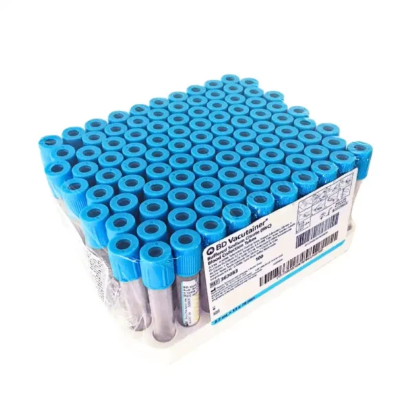 Tubo BD Vacutainer con tapa celeste