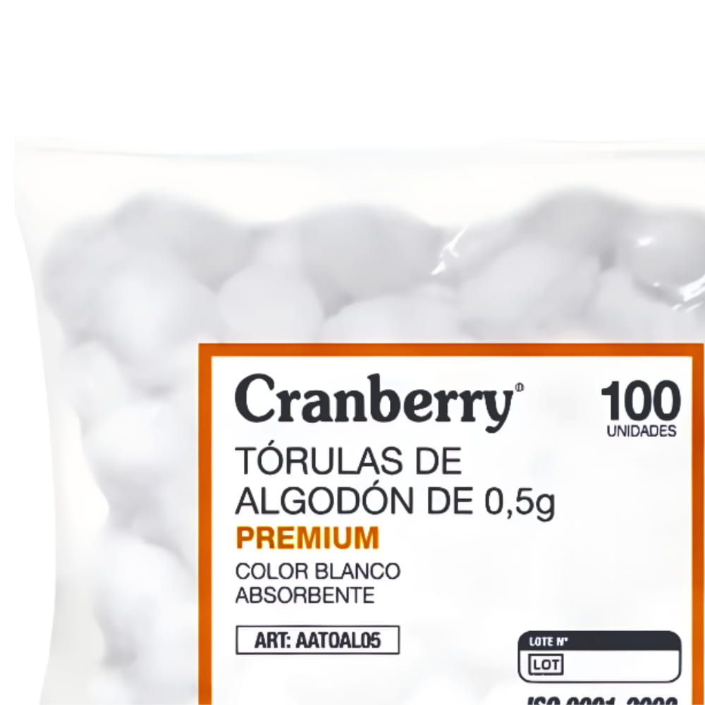 Tórulas de Algodón de 0.5g (1 Bolsa 100 Unid.) - Imagen 2