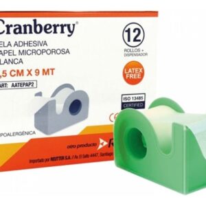 Tela Adhesiva Papel Microporosa 2.5cm x 9mt (1 Caja 12 Unid.)