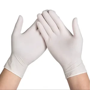 Guante latex blanco
