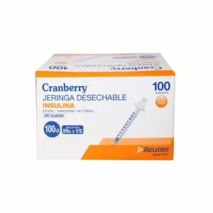 Jeringa Insulina 100UI (1 Caja 100 Unid.)