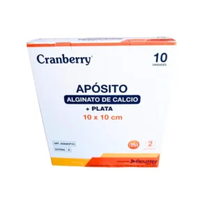 Apósito Alguinato de calcio + plata 10 x 10 cm – caja 10 unidades