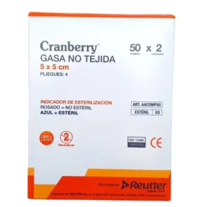 Gasa no Tejida 5 x 5cm (1 Caja 50 Sobres)