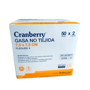 Gasa no Tejida 7.5 x 7.5cm (1 Caja 50 Sobres)