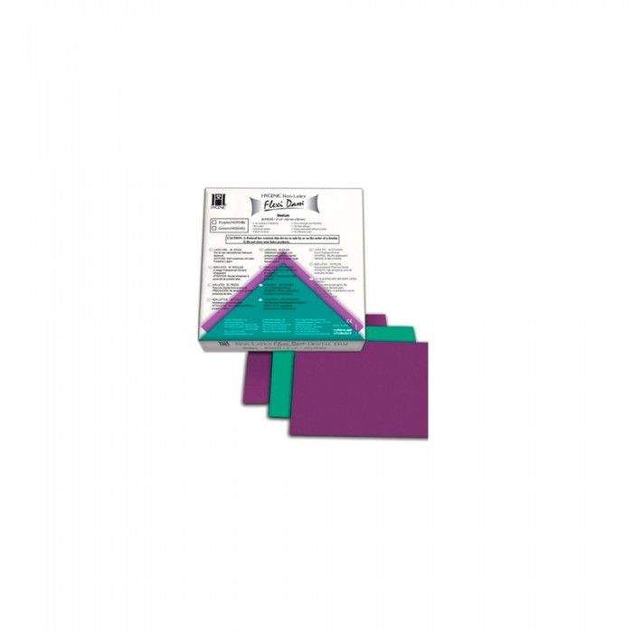 Goma Dique Flexidam 6 x 6cm Hygenic (1 Caja 30 Hojas)