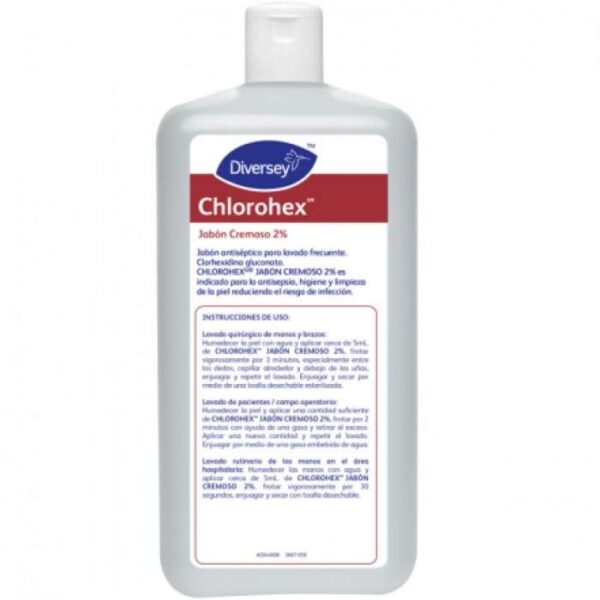 Jabón Antiséptico Chlorohex 1 Lt x 12 un Diversey