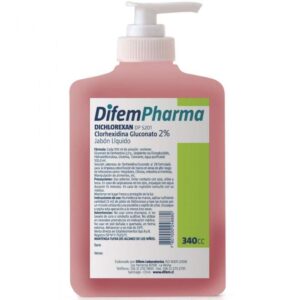 Jabón líquido Dichlorexan Clorhexidina 2% 340cc Difem Pharma