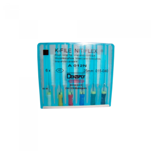 Lima Nitiflex 25mm N°15/40 Dentsply (1 Caja 6 Unid.)