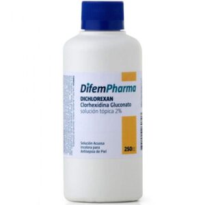 Solución Tópica Dichlorexan Clorhexidina 2% 250cc DifemPharma (Por Unidad)