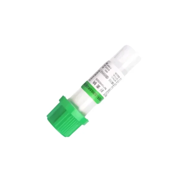 tubo tapa verde con anticoagulante
