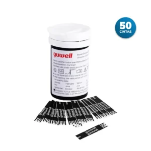 Tiras Reactivas (Cintas) para Glucómetro Yuwell 582 – 50 Unidades