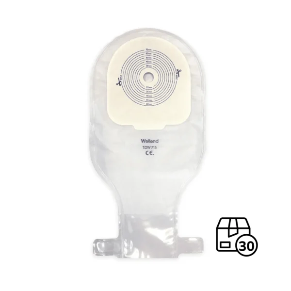 Caja x 30 Bolsas de Colostomia Valore Transparente Welland