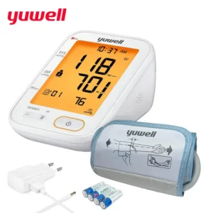 Toma Presión Digital de Brazo Yuwell YE680B – Brazalete inteligente – Función de Voz- Incluye Brazalete Adulto y Pediátrico
