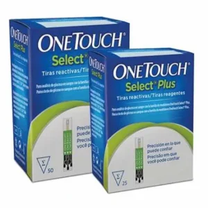 Tiras Reactivas One Touch Select Plus (1 Caja 25 Tiras)