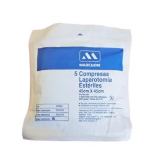 Compresa Laparatomía Estéril 45 x 45cm (1 Paquete 5 Unid.)