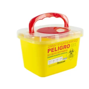 Caja Cortopunzante 3 Litros Color Amarillo (Por Unidad)