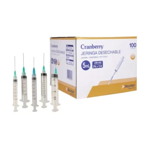 Jeringa Desechable Luer Lock 3ml 21G x 1 1/2 (1 Caja 100 Unid.)