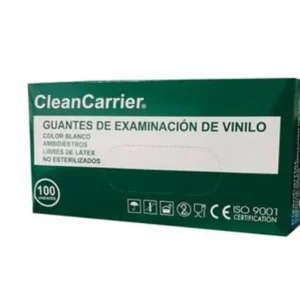 Guante Examinación Vinilo CleanCarrier (1 Caja 100 Unid.)