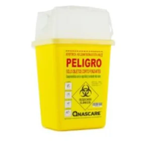 Caja Plástica para Material Cortopunzante 1 Litro (Por Unidad)