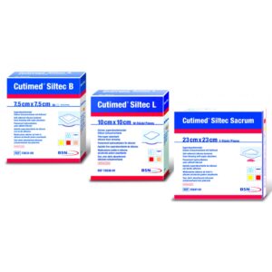 Cutimed Siltec B Espuma Hidrocelular Superabsorbente 12.5 x 12.5cm (1 Caja 10 Unid.)