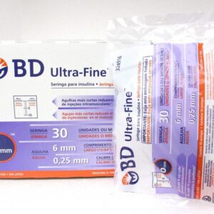 Jeringa de Insulina BD Ultra Fine 31G x 6mm - 0.3ml (1 Caja 100 Unid.)