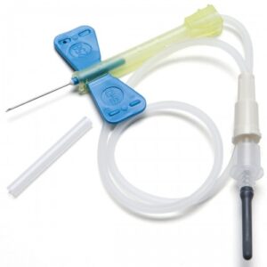 Scalp Vein Safety Lock Desechable BD c/Dispositivo Seguridad 23G 3/4 x 12″ - 30cm (1 Caja 50 Unid.)
