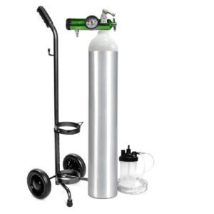 Kit Cilindro de Oxígeno Tipo E de 685 Litros + Carro (Kit Completo)
