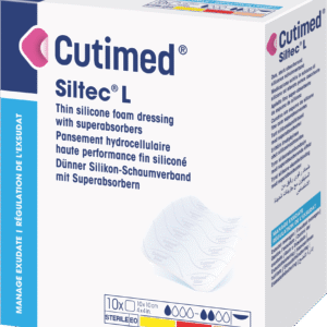 Cutimed Siltec L Espuma Hidrocelular Superabsorbente 10 x 10cm (1 Caja 10 Unid.)