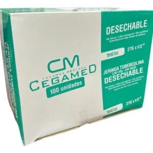 Jeringa Tuberculina 27G x ½” (1 Caja 100 Unid.)