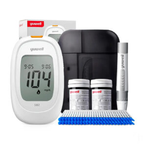 Glucómetro Yuwell 582 + 200 Cintas + 200 Lancetas (Kit Completo)