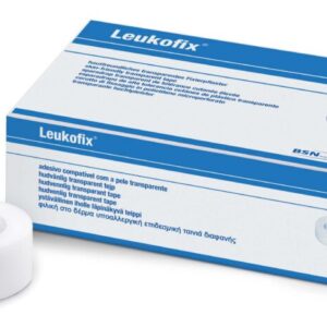 Leukofix Cinta Quirúrgica Transparente 2.5cm x 9.2m (1 Caja 12 Unid.)