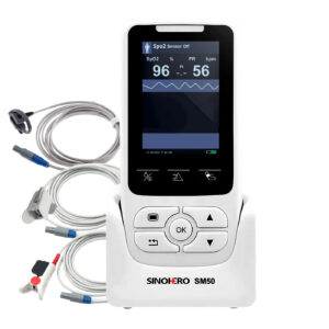 Oxímetro Sinohero SM50 Sensor Neonatal/Pediátrico/Adulto (Kit Completo)