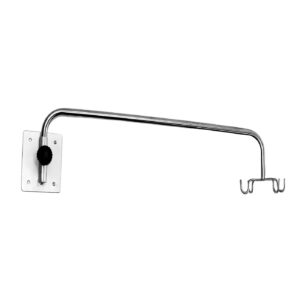 Porta Suero Pared Fijo Acero Inoxidable (Por Unidad)